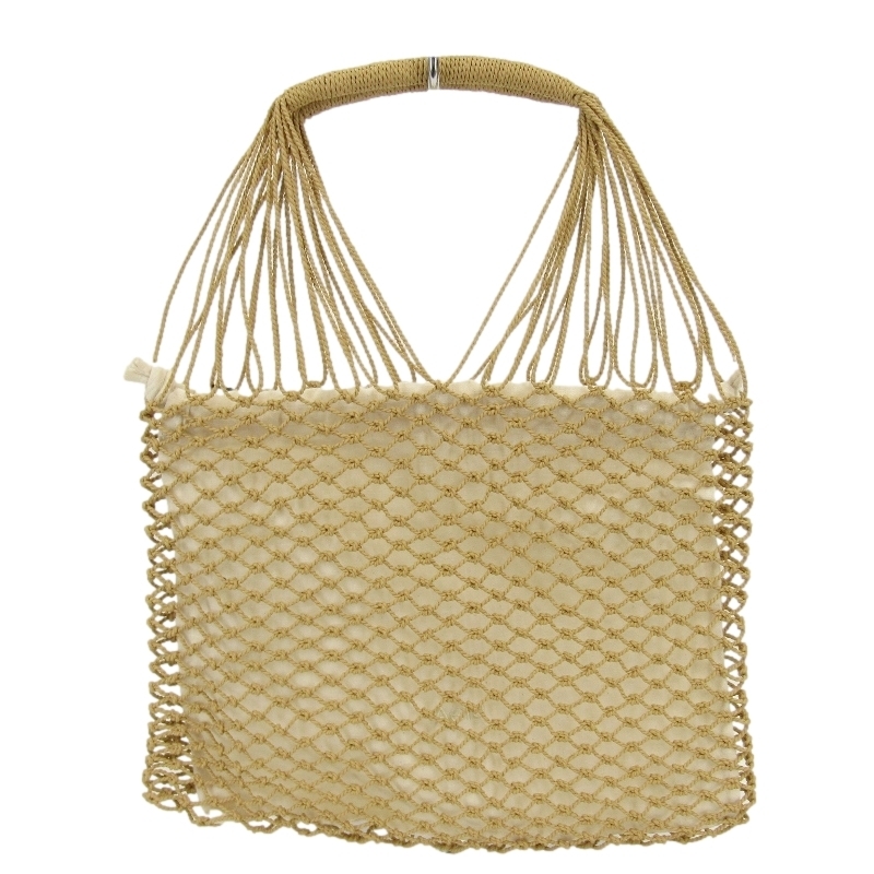 未使用 Aeta アエタ TWISTEDLEATHER TOTE M TL02 トートーバッグ カウレザー メッシュ ベージュ 24005142拍卖