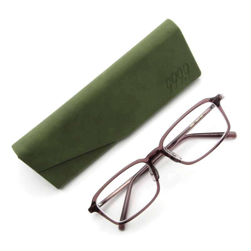 美品 999.9 フォーナインズ メガネフレーム NP-760 度入り 日本製 スクエア ネオプラスチック 49 オールドモーブ 61003588拍卖