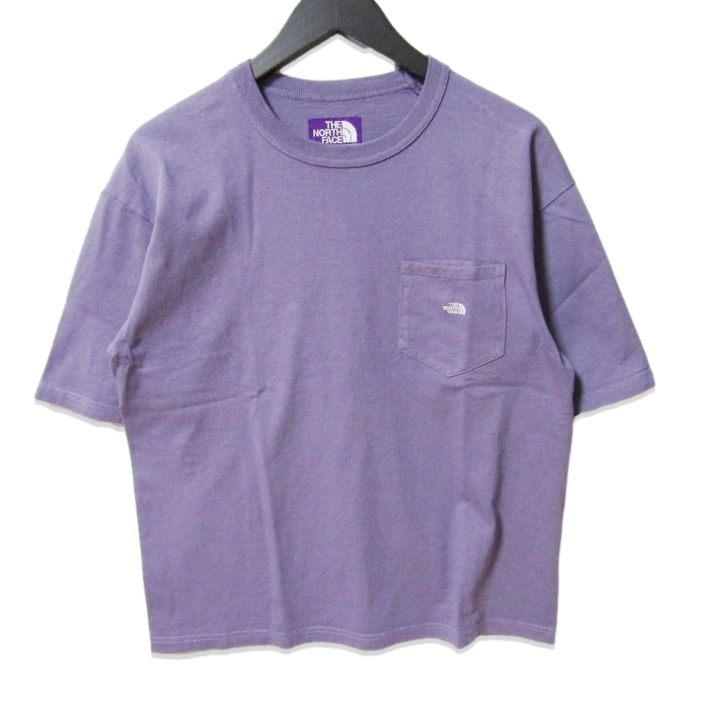 THE NORTH FACE PURPLE LABEL ノースフェイス パープルレーベル 半袖Tシャツ N25SI102 7oz Pocket Tee レディース パープル WS 27111040拍卖