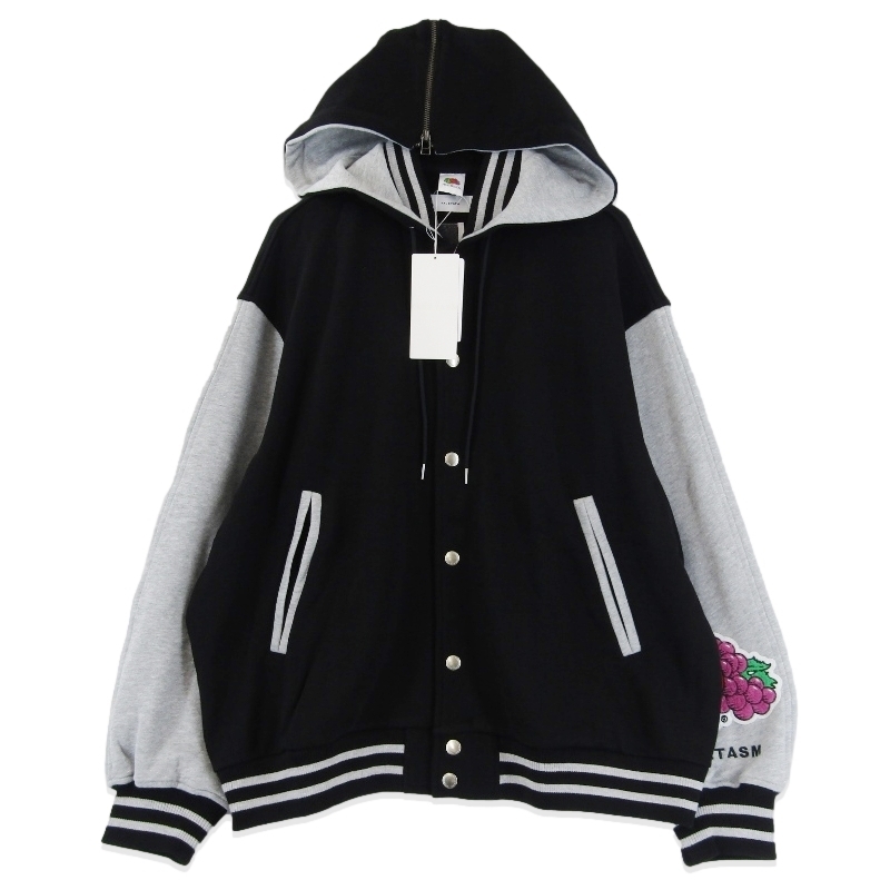 未使用 FACETASM ファセッタズム FRUIT OF THE LOOM STADIUM SWEAT JACKET SRO-JK-M05 スウェット ブラック 4 タグ付き 18000948拍卖