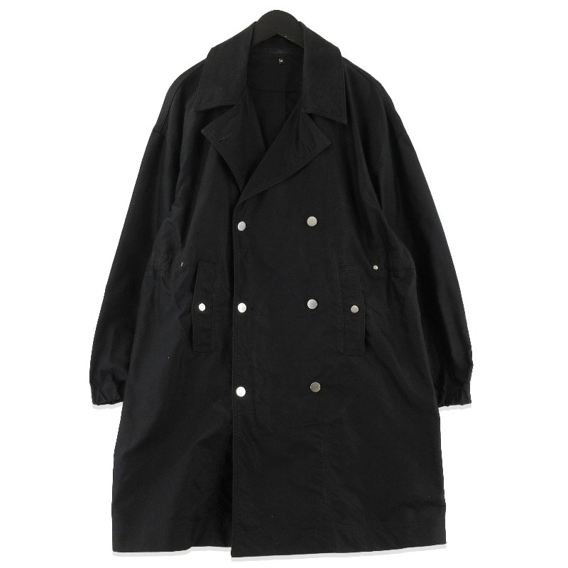 ISSUETHINGS イシューシングス ミリタリーコート TYPE70 ストーンウォッシュ ギザコットン モールスキン 日本製 BLACK 1 71013448拍卖