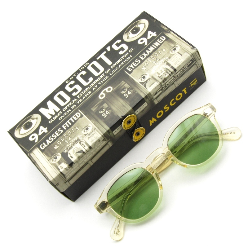 美品 MOSCOT モスコット サングラス LEMTOSH 46 中国製 レムトッシュ ボスリントン ボストン/ウェリントン FLESH 65008491拍卖