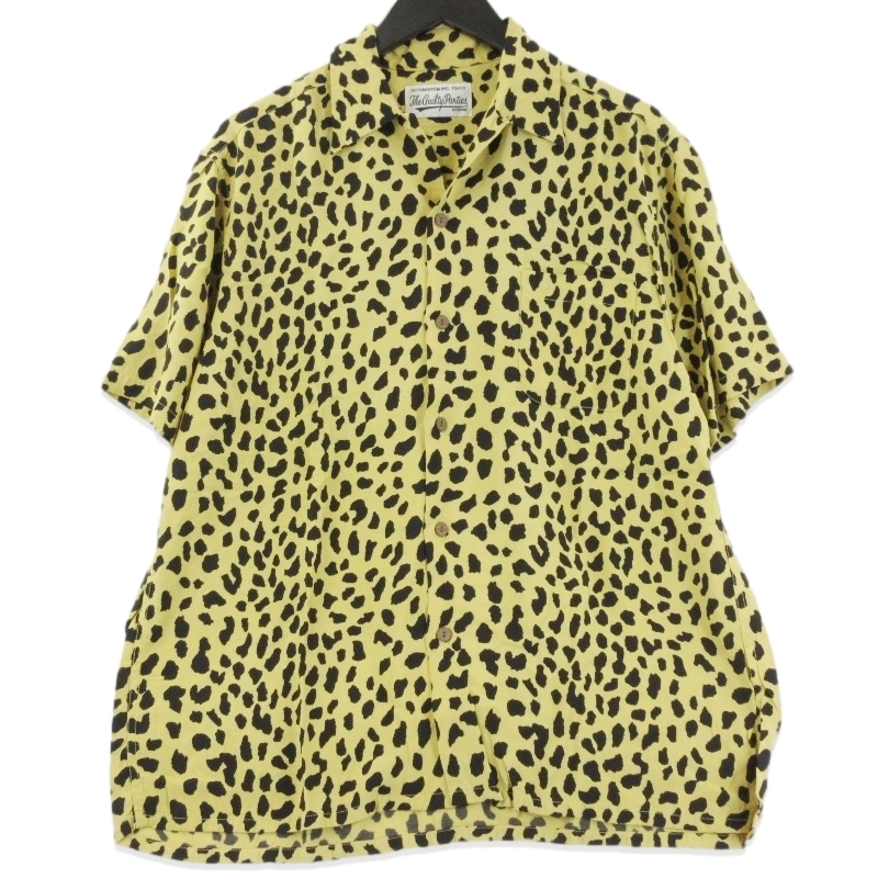 WACKO MARIA ワコマリア 半袖アロハシャツ 21SS HAWAIIAN SHIRT ハワイアンシャツ 総柄 日本製 レオパード M 70016843拍卖