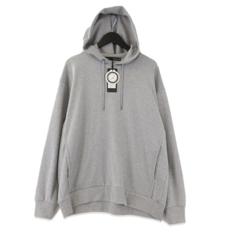 未使用 Upscape Audience アップスケープオーディエンス プルオーバーパーカー AUD6596 ミラノリブ グレー M タグ付き 71013495拍卖