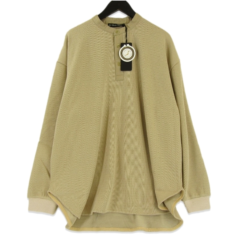 未使用 Upscape Audience アップスケープオーディエンス 長袖Tシャツ AUD6469 ボンバーヒート ハニカム ベージュ L タグ付き 18000974拍卖
