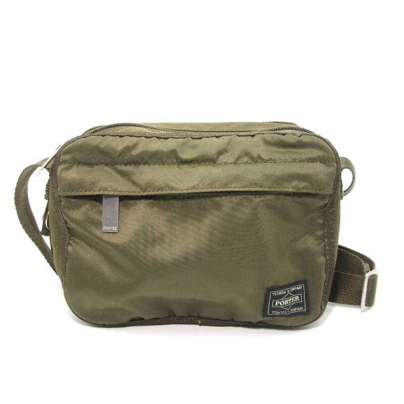 PORTER ポーター ショルダーバッグ フレーム 690-17849 FRAME SHOULDER BAG ナイロンツイル 日本製 吉田カバン カーキ 28010801拍卖