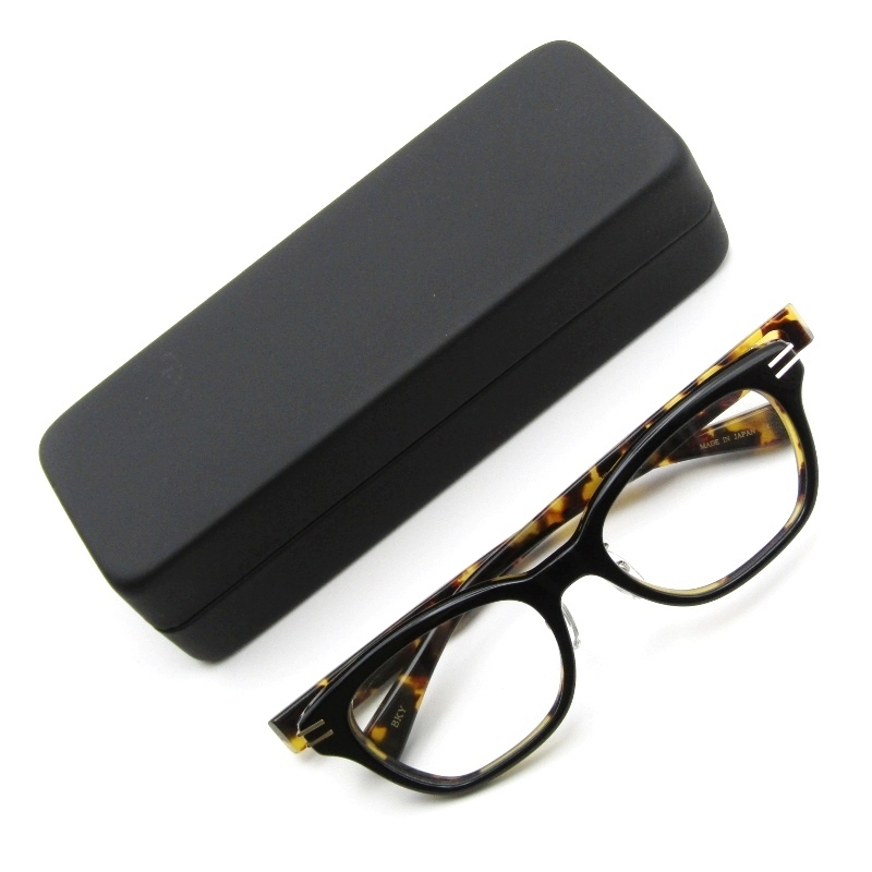 美品 Ptolemy48 トレミー48 メガネフレーム VC-035 Vintage Celluloid 日本製 セルロイド BKY ブラック/イエローデミ 61003671拍卖