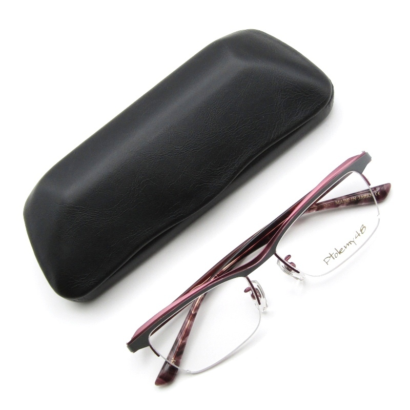 未使用 Ptolemy48 トレミー48 メガネフレーム ST-014 SATURN 日本製 GY グレー/ピンク/ブラウン 61003667拍卖