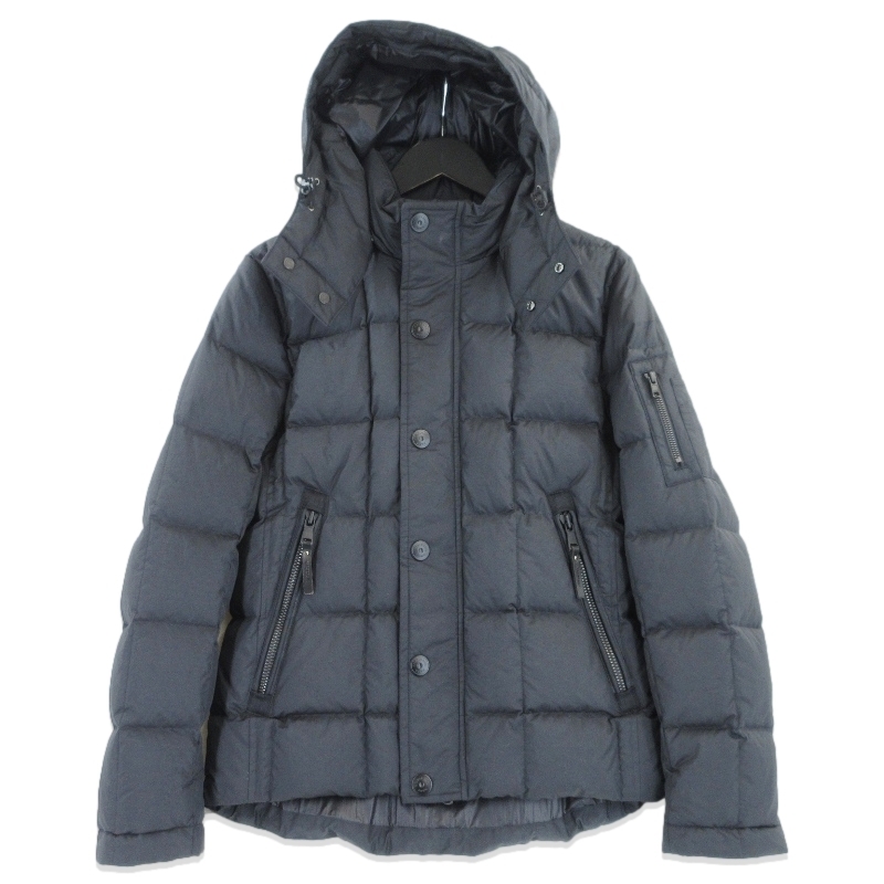 NANO universe × Nishikawa Down ナノユニバース ダウンジャケット NUC82DWW008TS 西川ダウン キルティング ブラック 黒 S 70016908拍卖