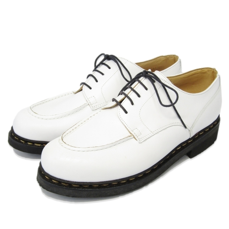美品 Paraboot パラブーツ UK7.5 CHAMBORD 710705 シャンボード BEAUTY&YOUTH 別注 パラテックスソール 外羽根 ホワイト 白 35004757拍卖