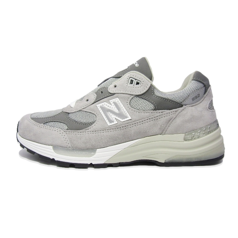 未使用 New Balance ニューバランス 27.5cm U992GY MADE IN USA 米国製 ランニングシューズ ピッグスキンスエード グレー 18001012拍卖