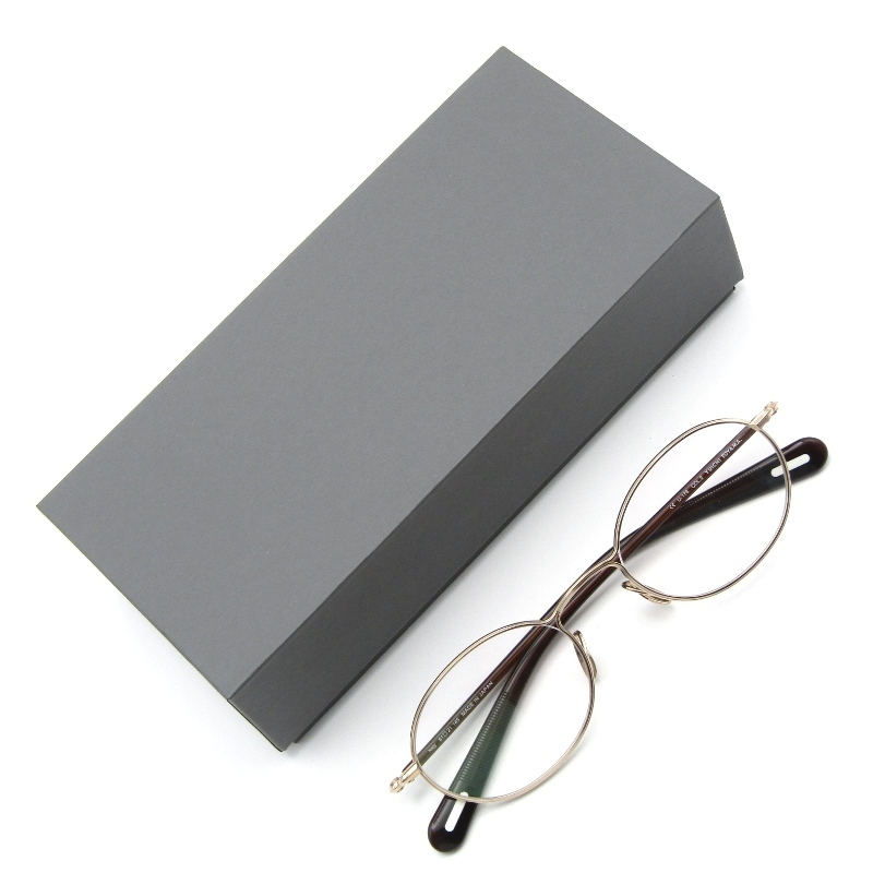 未使用 YUICHI TOYAMA. ユウイチトヤマ メガネフレーム U-176 Nagy 日本製 ナギー オーバル 02 White gold/Dark brown 65008604拍卖