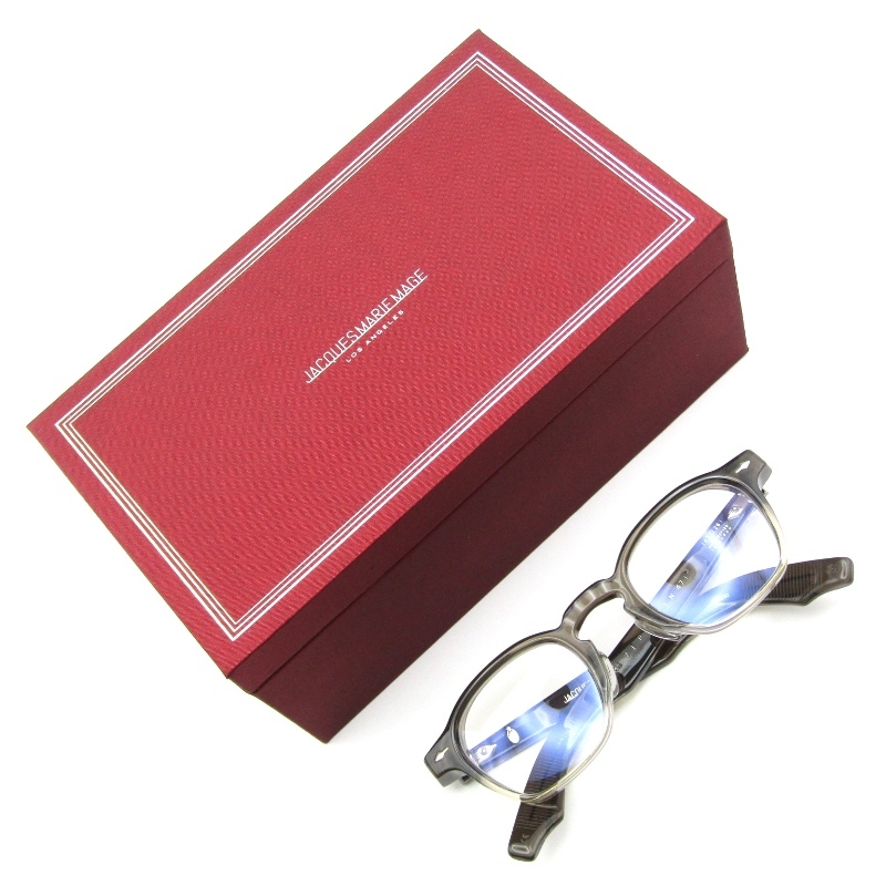 美品 JACQUES MARIE MAGE ジャックマリーマージュ メガネフレーム ZEPHIRIN 47 JMMZPX15Y 日本製 ゼフィリン SMOKE FADE 65008623拍卖