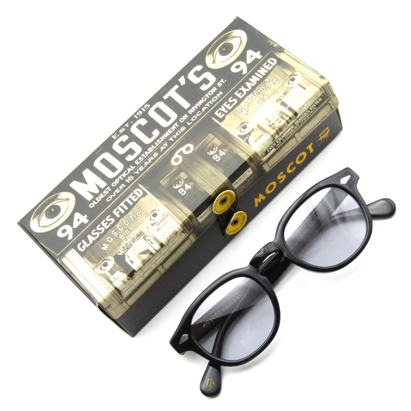 MOSCOT モスコット サングラス LEMTOSH 46 中国製 レムトッシュ ボスリントン ボストン/ウェリントン BLACK 65008641拍卖