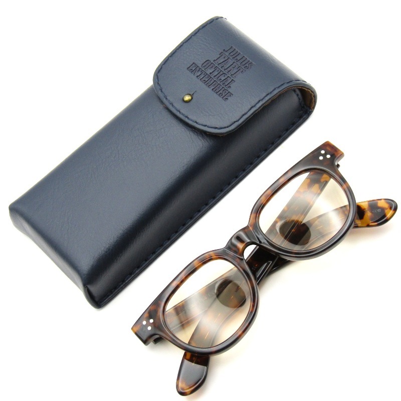 美品 JULIUS TART OPTICAL ジュリアスタートオプティカル サングラス FDR 48-22 PL-006C 日本製 エフディーアール TORTOISE 65008647拍卖