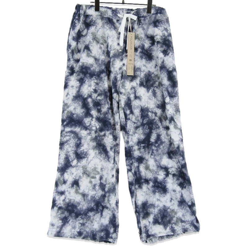未使用 POLYPLOID ポリプロイド OVER PANTS B-3-004-027 オーバーパンツ イージーパンツ NAVY/WHITE 3 タグ付き 18001069拍卖