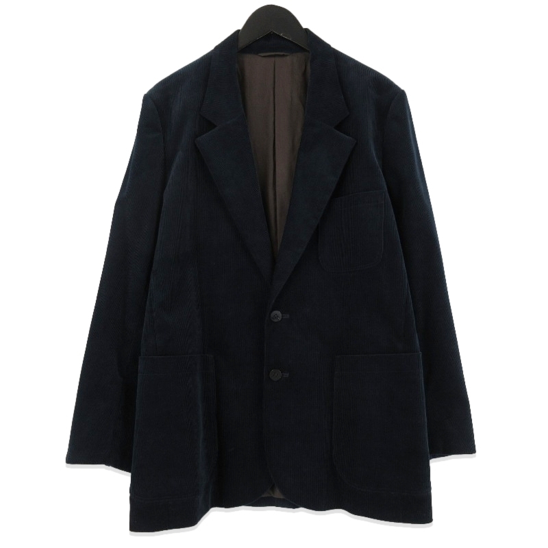 未使用 Cale カル 14W Organic cotton Corduroy 2B JACKET C243F06J02 オーガニック コットン ネイビー 4 タグ付き 71013648拍卖