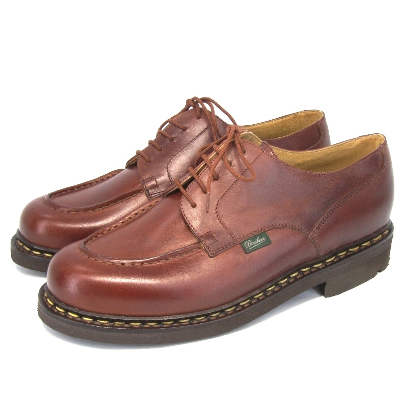 未使用 Paraboot パラブーツ UK7.5F Uチップ 710708 CHAMBORD シャンボード リスレザー パラテックスソール 外羽根 LIS MARRON 35004813拍卖