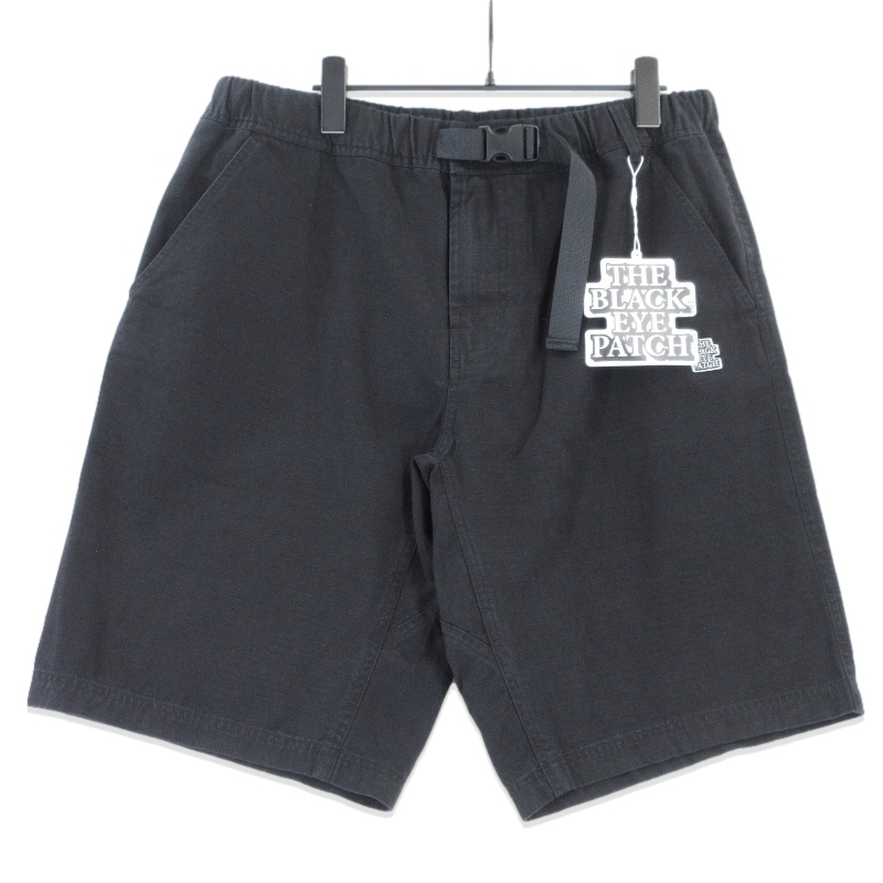 未使用 BLACKEYEPATCH ブラックアイパッチ SMALL OG RIPSTOP WEBBING SHORTS BEPFW25PA14 ブラック 黒 L タグ付き 70017019拍卖
