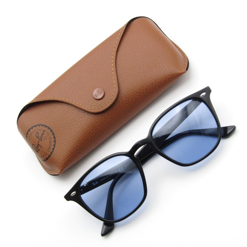 Ray-Ban レイバン サングラス RB4258-F イタリア製 スクエア フルフィット アジアンフィット WASHED LENSES 601/80 ブラック 61003793拍卖