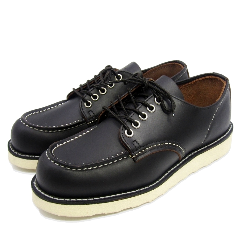 未使用 REDWING レッドウィング US6.5D 24.5cm クラシックモック オックスフォード 8090 茶芯 ワークブーツ 短靴 黒 プレーリー 35004819拍卖