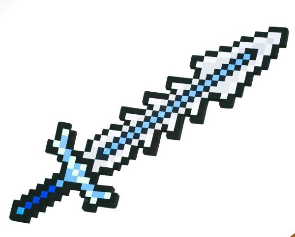 コスプレ 伝説の剣 勇者 大刀 マインクラフト クリーパー 武器 剣 長剣 刀 ソード青 アイテム pvc 安全 道具拍卖