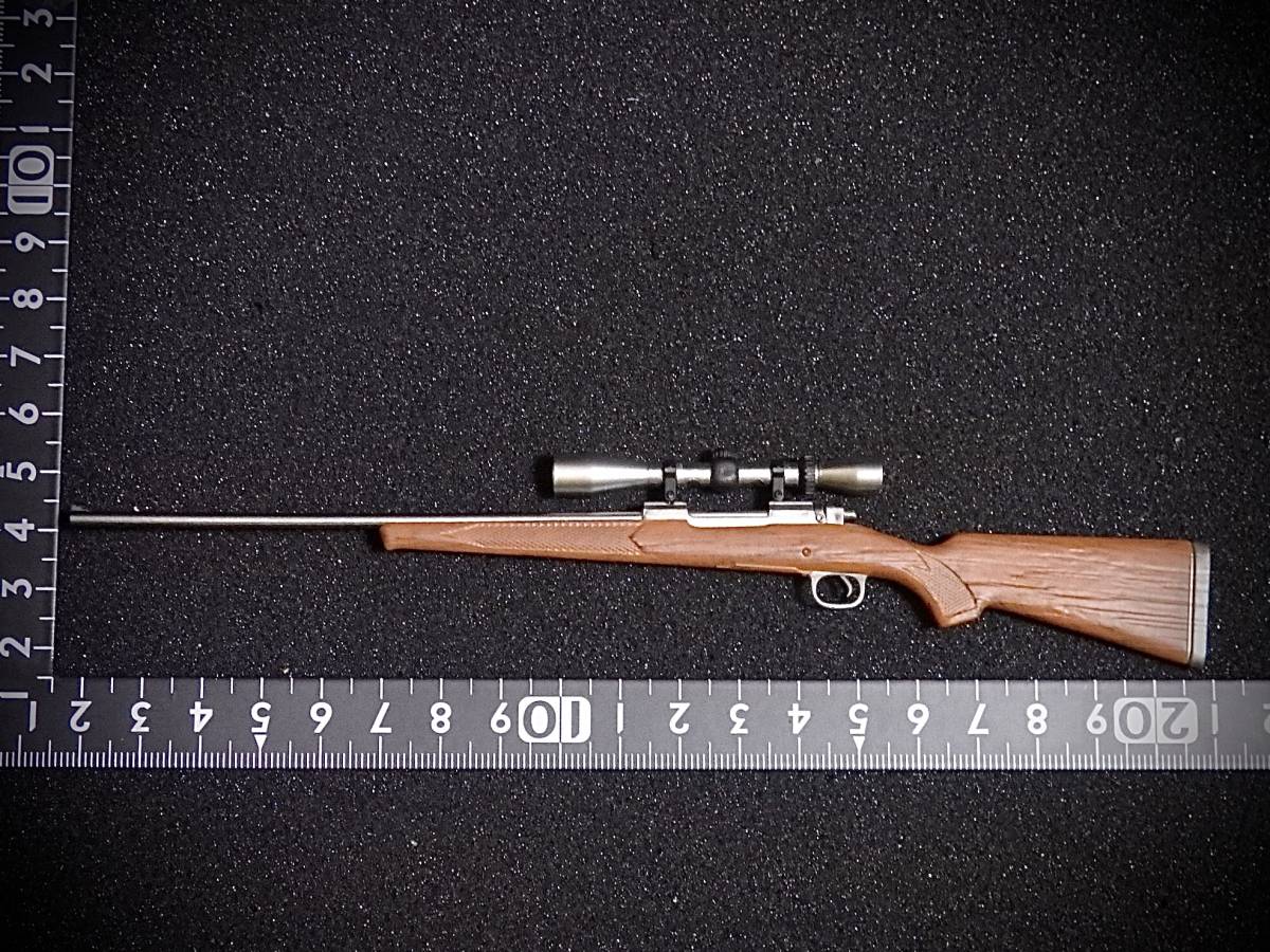 【売り切り】CCTOY 模型 1/6 スケール 女性 男性 フィギュア用 部品 装備 銃 ライフル レミントン Remington M700 スコープ付 (未使用拍卖