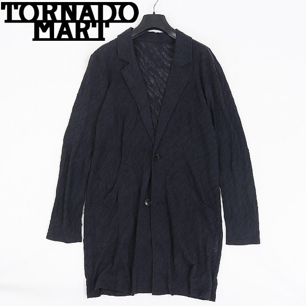 【HA524】◆TORNADO MART トルネードマート 1.6万 ゼブラ シャーリング JQ シワ加工 薄手 ショップコート ジャケット M拍卖