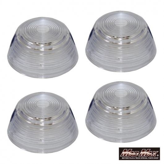 MADMAX HONDA CB400/CB750four 純正タイプ クリア ウインカーレンズ 刻印あり 4個セット (MM11-H001-CL-4) CB350F CB250T CB250N拍卖