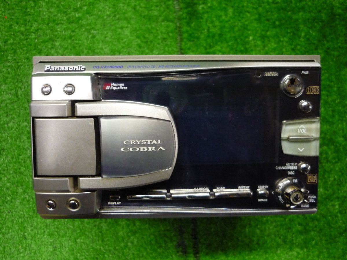 Panasonic パナソニック クリスタルコブラ CQ-VX5000BB CD MD プレーヤー オーディオ デッキ (ジャンク)拍卖