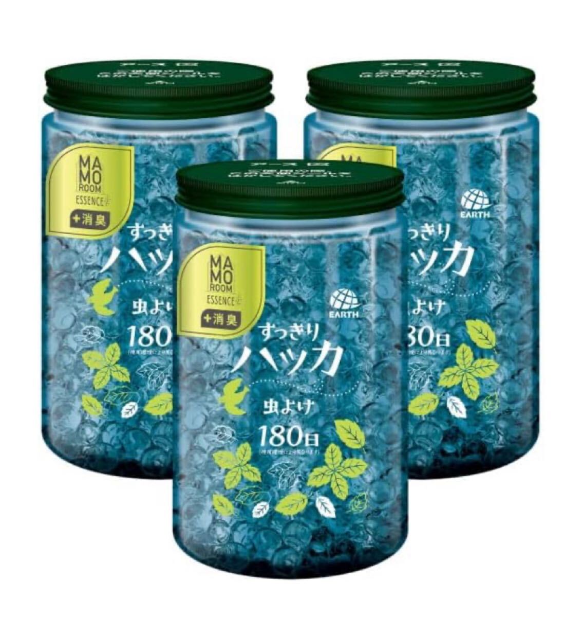 アース製薬(Earth Chemical) マモルームエッセンス 虫よけパール 180日用 すっきりハッカ 500g×3本 カメムシ対策拍卖
