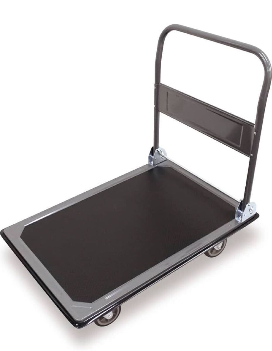 WEIMALL 台車 折り畳み 軽量 折りたたみ台車 耐荷重150kg コンパクト台車 キャリーカート 手押し台車 持ち運び スチール製 ブラック 静音拍卖