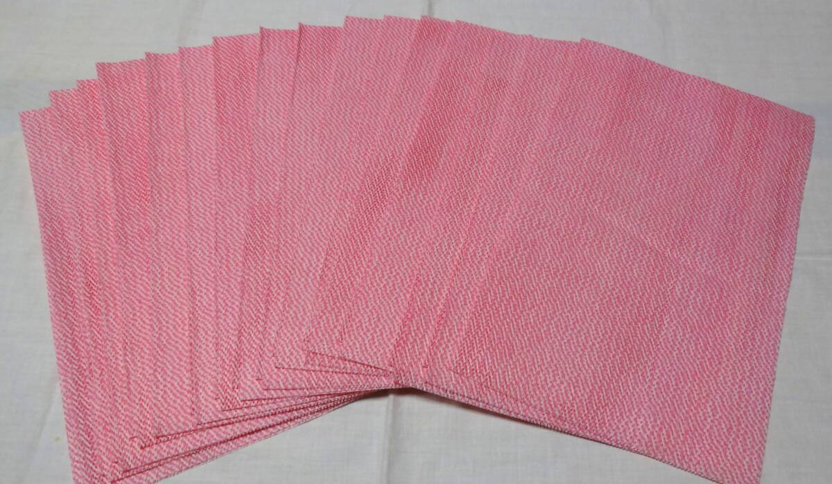 ピンク色のカウンタークロス・キッチンクロス・台布巾16枚拍卖