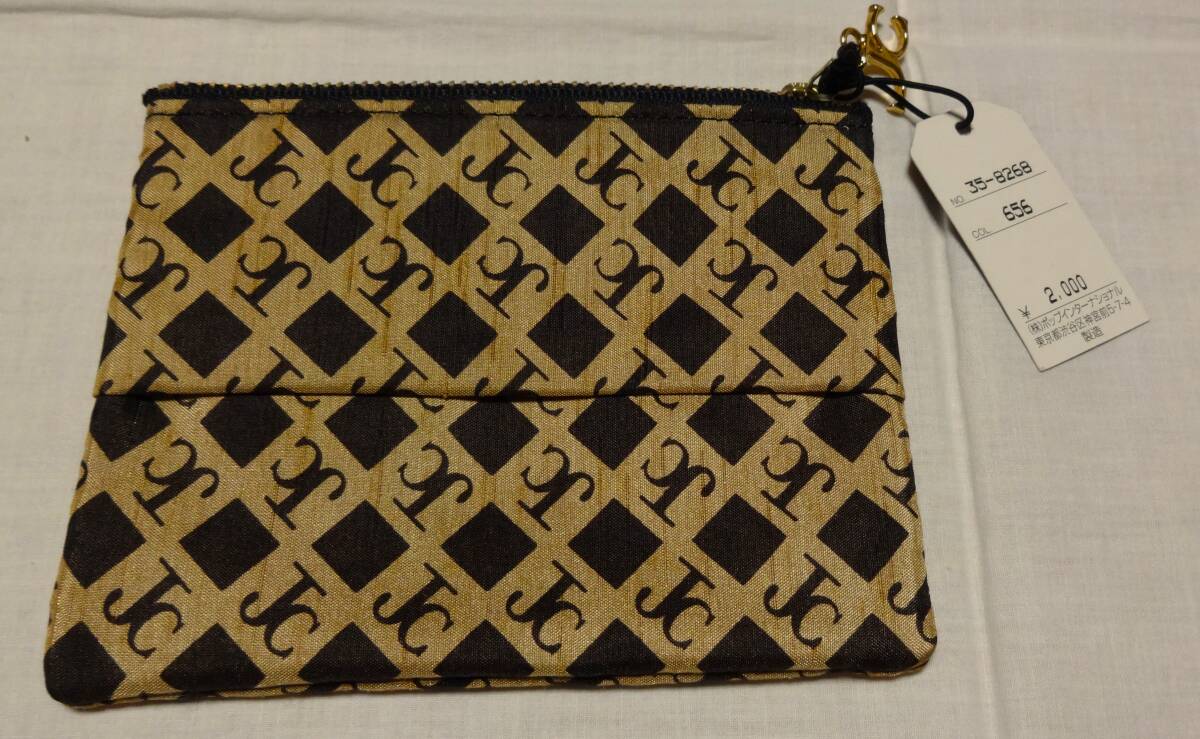 マダムジョコンダのJCがプリントされたポケットティッシュケース付きミニポーチ、(株)ポップインターナショナル 製、当時定価2000円拍卖