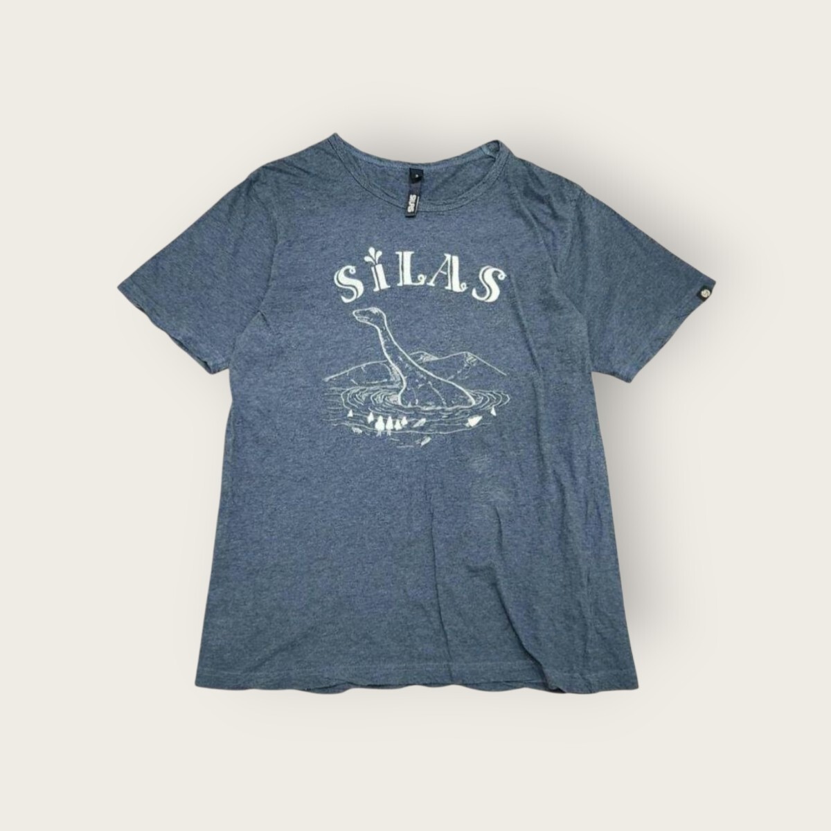 SILAS サイラス ネッシー グラフィックTシャツ 紺 2拍卖