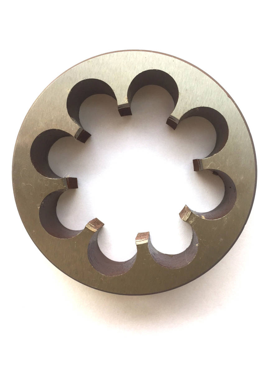 新品 RG 合金工具鋼 丸ダイス 外径 M34x1.0 右ねじ用 バイク フロントフォーク アウターカット用 在庫あり。拍卖