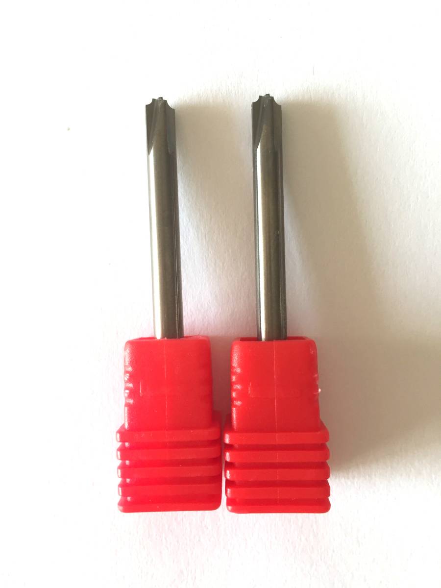 新品 RG 4枚刃 超硬 コーナーRカッター インナーRカッター コーナーラウンジング R面取り CR1.0xD4x50 。拍卖