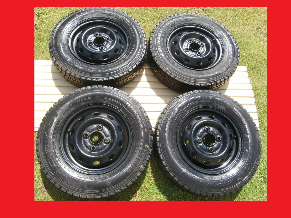 【145R12 6PR】★スバル製.サンバー.トラック.バン.スタッドレス.12×4.00.ハブ径59.三菱.ミニキャブ★拍卖