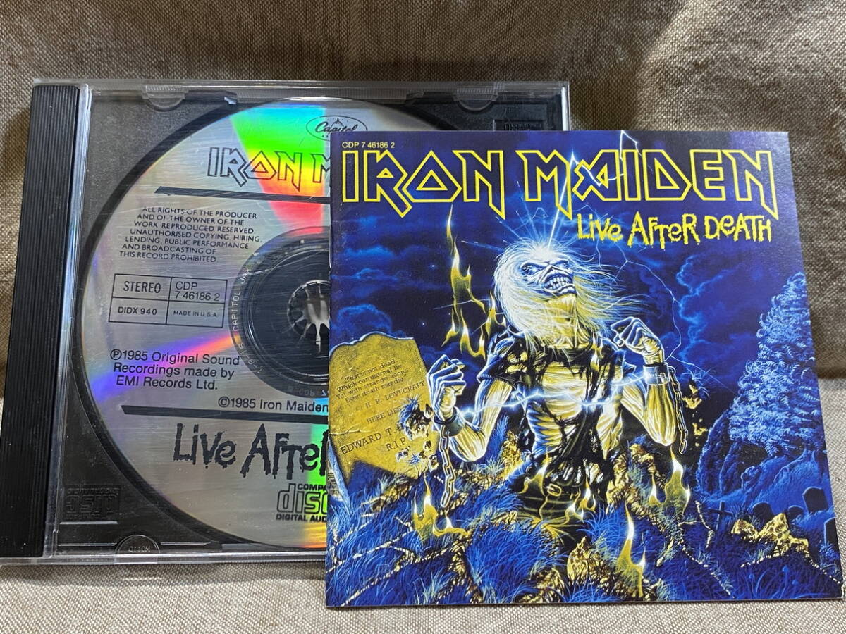 IRON MAIDEN - LIVE AFTER DEATH 初期EMI盤 US盤 廃盤 レア盤拍卖