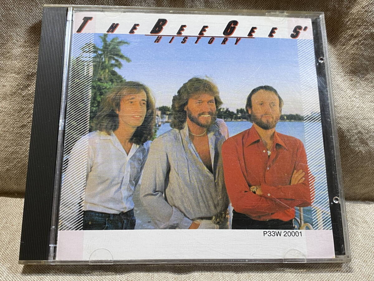 THE BEE GEES' HISTORY P33W20001 国内初版 日本盤 税表記なし3300円盤 オリジナルケース 廃盤 レア盤拍卖