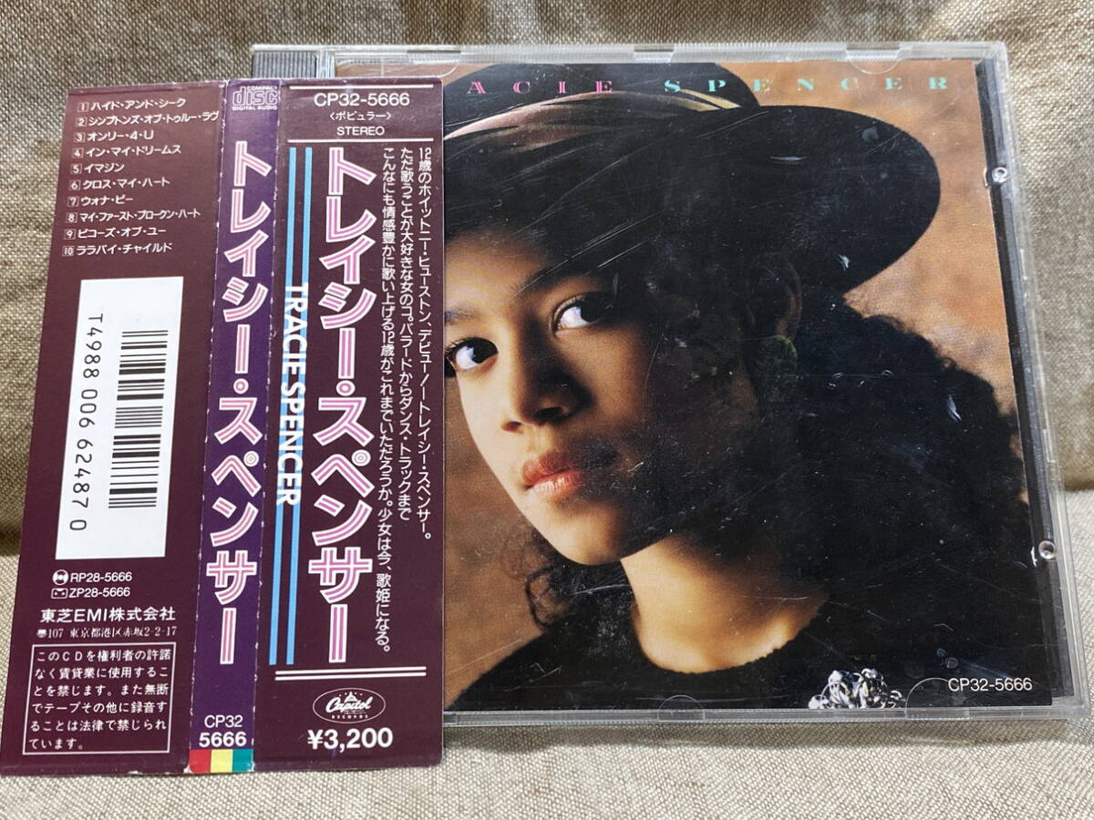 TRACIE SPENCER - S/T CP32-5666 国内初版 日本盤 帯付 税表記なし3200円盤 廃盤 レア盤拍卖