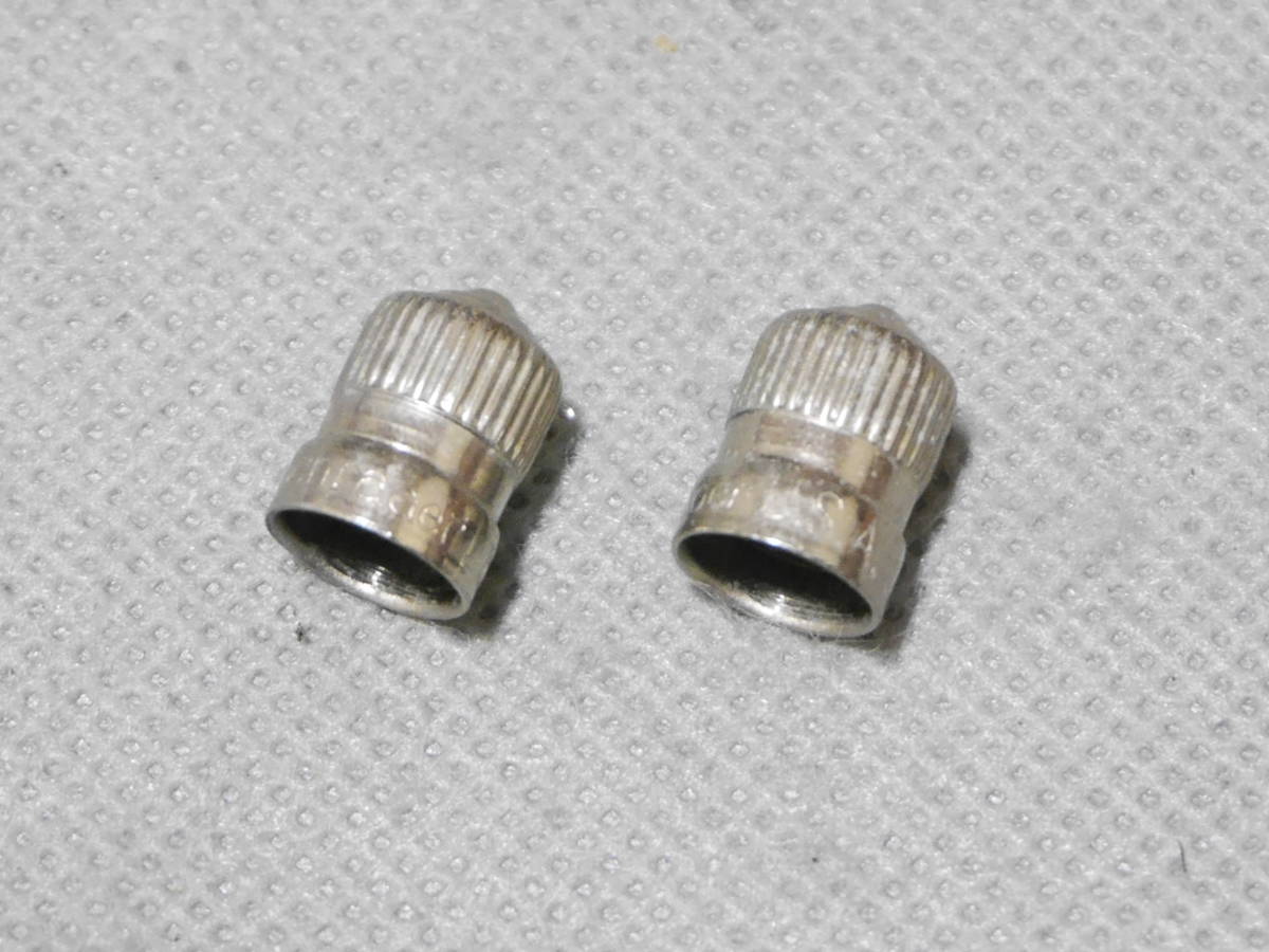 NOS Schrader ビンテージ バルブキャップ 2個 デッドストック 純正 旧車 オリジナル ハーレー ナックル パン チョッパー トライアンフ SR拍卖