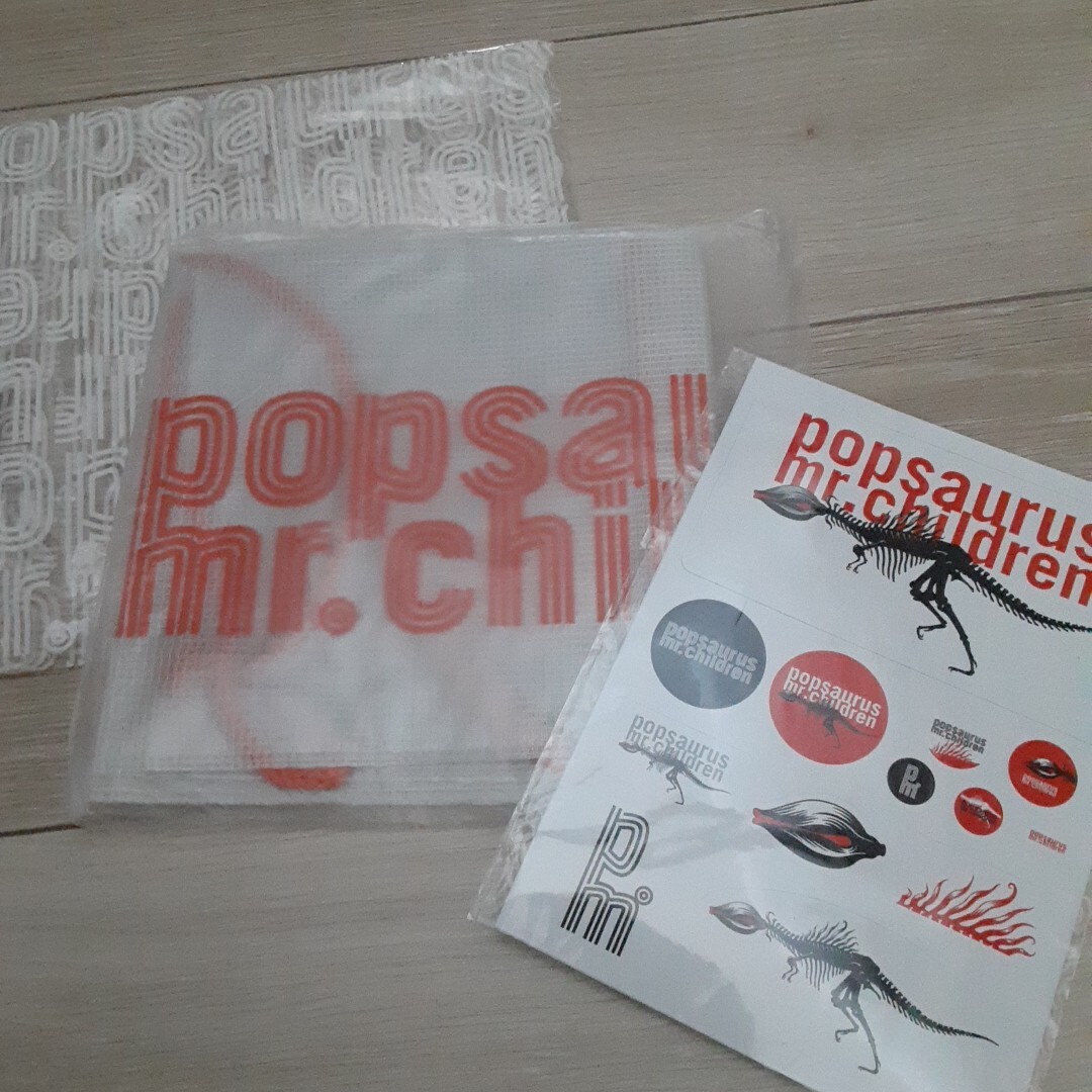 新品未使用 Mr.Children ミスチル ツアーグッズ popsaurus ポップサウルス ビニールバッグ ステッカー セット 正規品拍卖