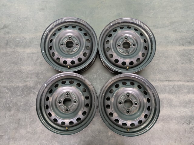 【TS】中古 チュウオウセイキ ホイール EKワゴン B11W 純正スチール 4本セット拍卖
