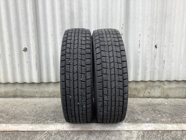 【TS】中古 DUNLOP タイヤ スタッドレス 155/70R13 2本拍卖