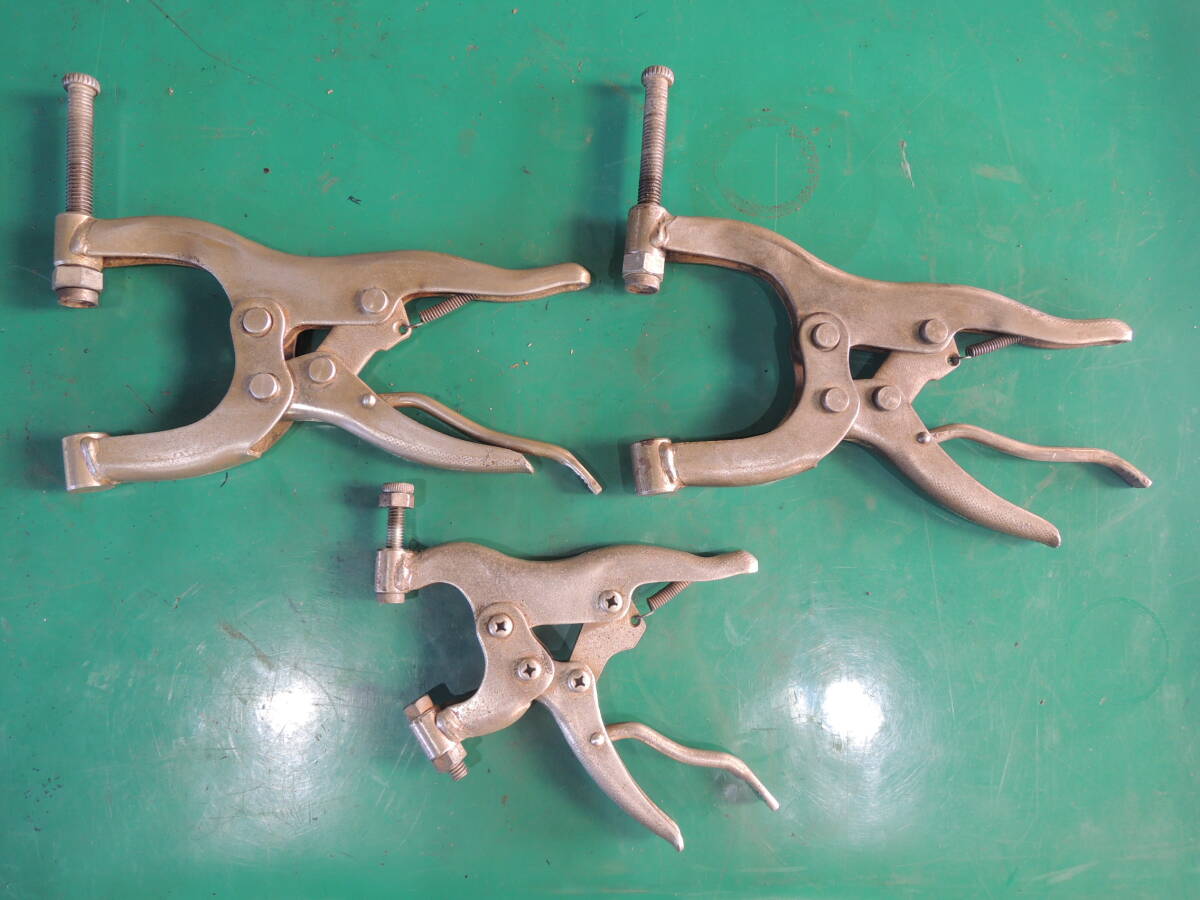 バイスプライヤー 3個セット クランプ バイス ハンドツール 中古 工具 #869拍卖