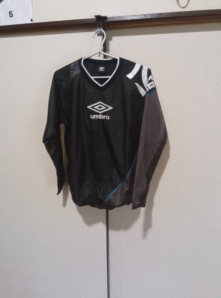 サイズS■UMBRO/アンブロ★長袖ピステ★ブラック●used●送料185拍卖