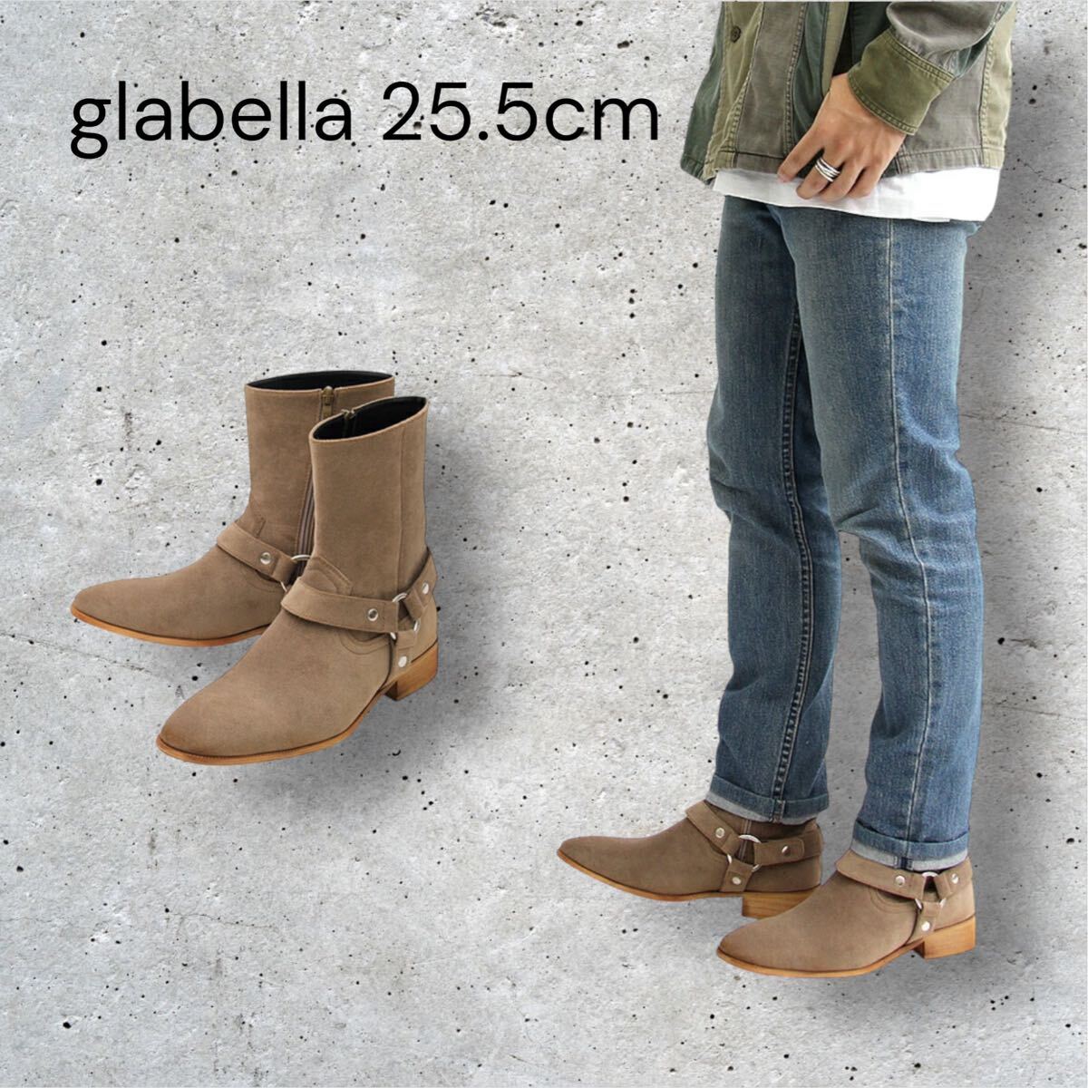 【展示品】glabella グラベラ スエード サイドゴアブーツ 25.5cm拍卖