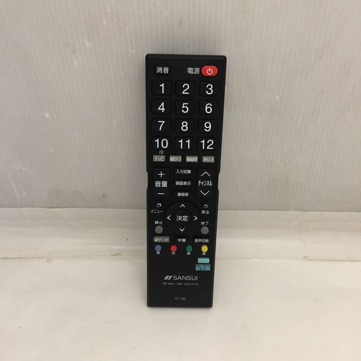 U090705▲SANSUI サンスイ テレビ用リモコン RT-004▲拍卖