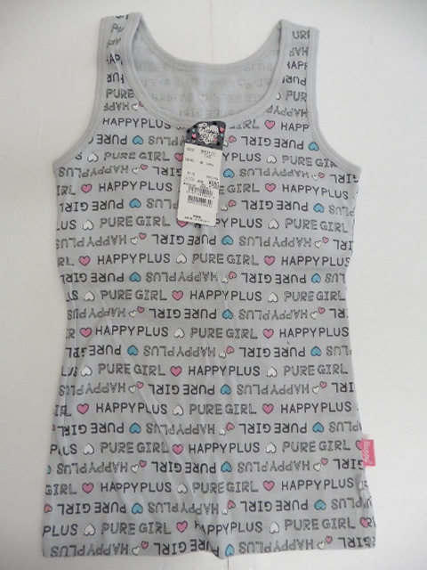 【KCM】jhk-184■新品未使用■Happy Plus■女児/ガールズ/ジュニア インナー タンクトップ カップ付き サイズ:140■拍卖
